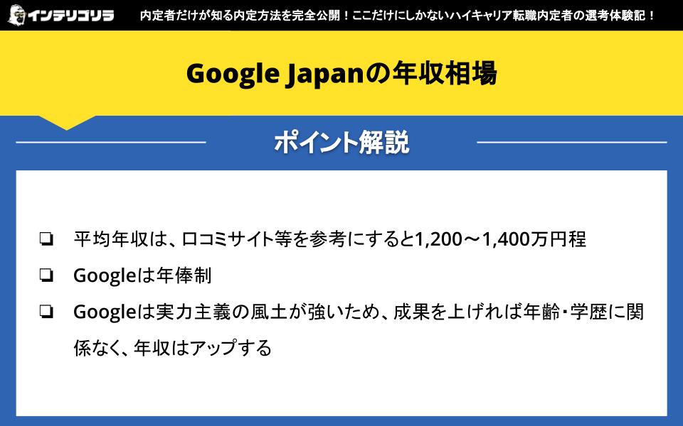 Google Japanの年収相場