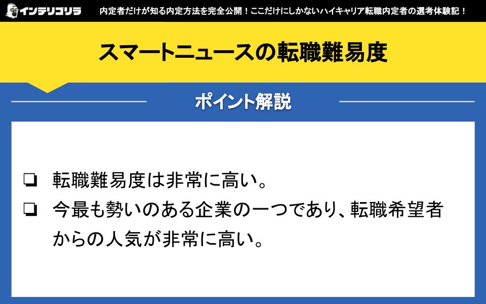 スマートニュースの転職難易度は？